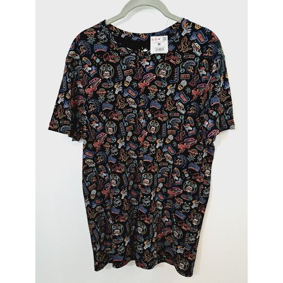 House Brand New! Summer High Black Graphic Tee In Size Medium - Picture 1 of 5